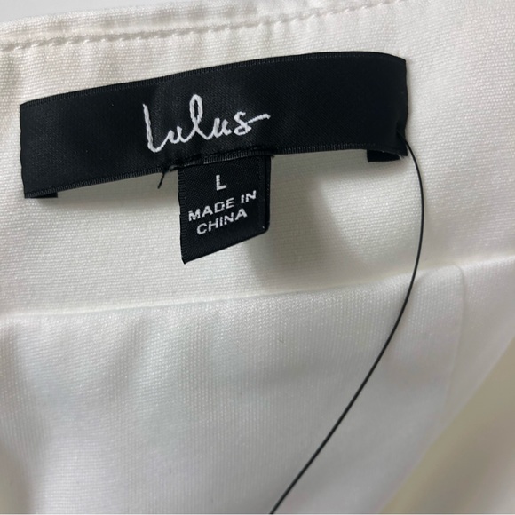 Lulus Eternal Vow Ivory One-Shoulder Sleeveless Bow-Front Jumpsuit Size Large - Picture 5 of 12